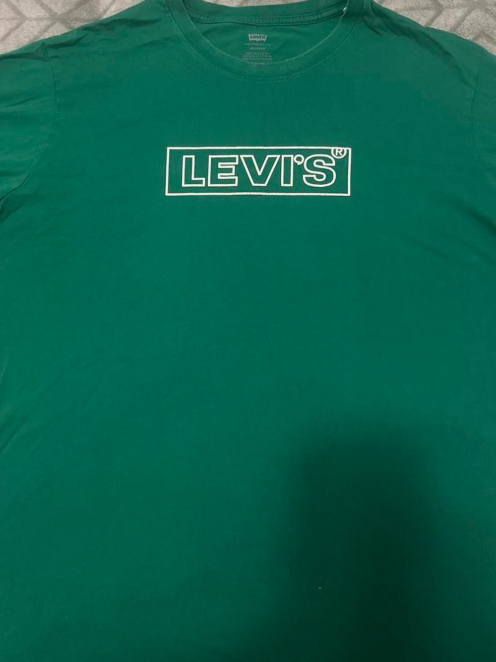 Levi's Green Crewneck T-Shirt with White Logo